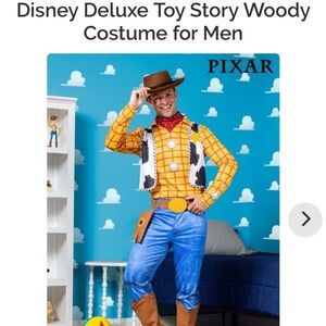 Disney Deluxe Toy Story Woody Costume for Men’s MT medium tall